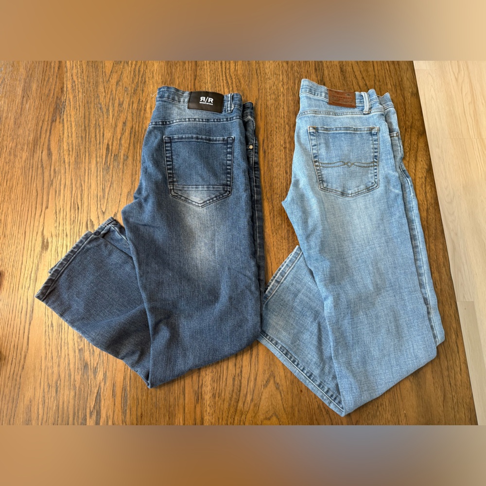Men’s Jeans, Two Pairs, Size 32x20, Lucky Brand & Refinery Republic